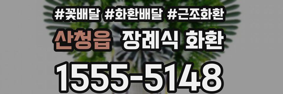 산청읍 장례식 화환