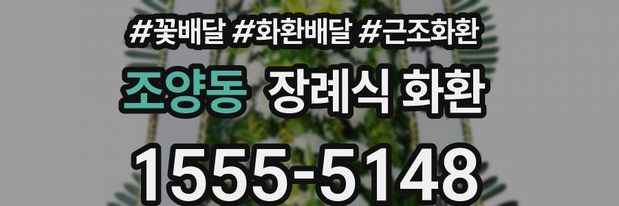 조양동 장례식 화환