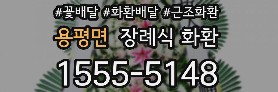 용평면 장례식 화환
