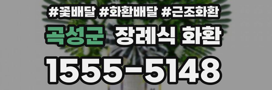곡성군 장례식 화환