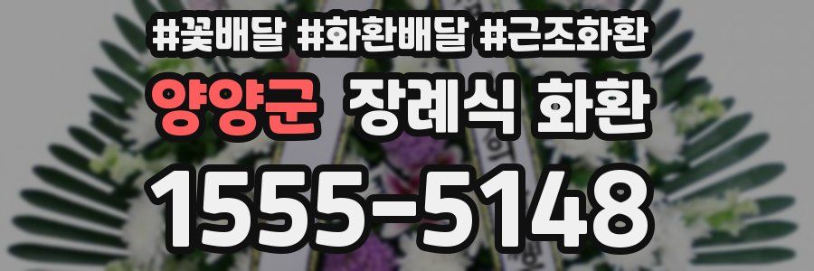 양양군 장례식 화환