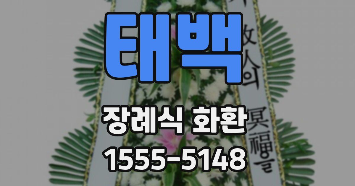 태백 장례식 화환