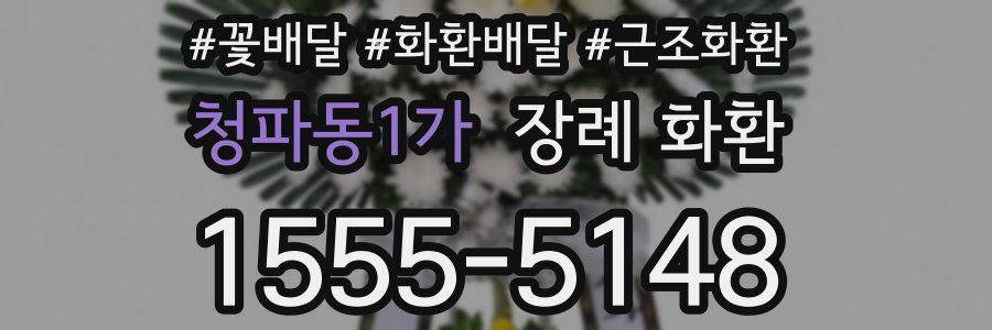 청파동1가 장례 화환