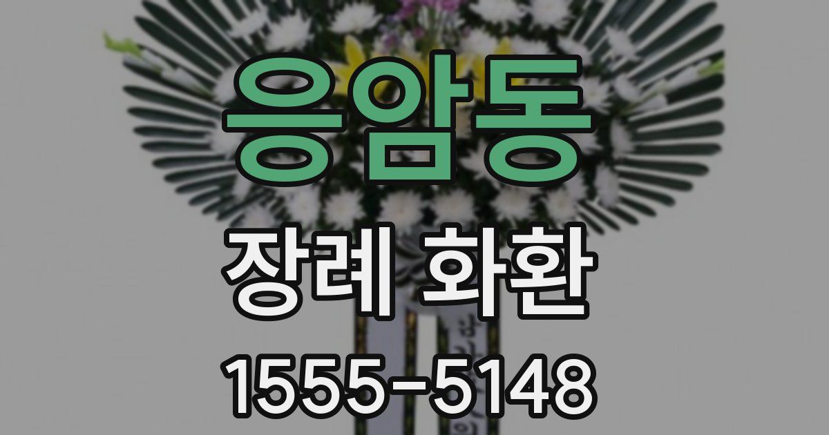 응암동 장례 화환