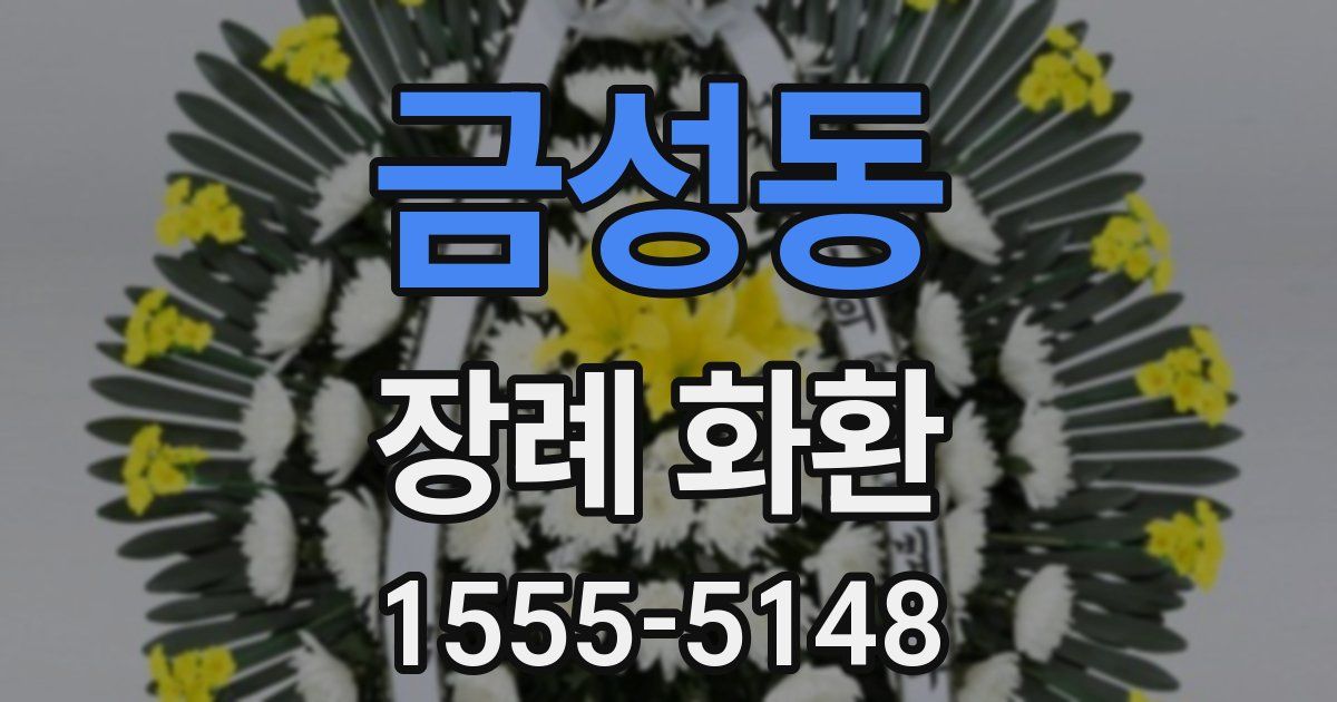 금성동 장례 화환
