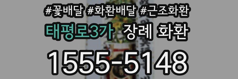 태평로3가 장례 화환