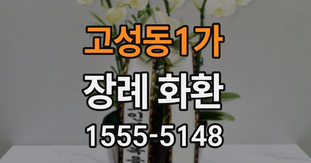 고성동1가 장례 화환
