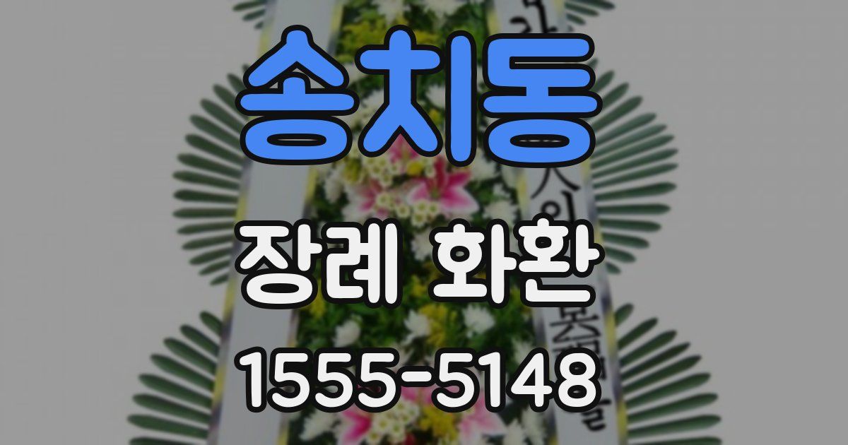 송치동 장례 화환