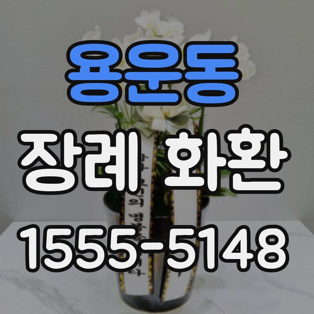 용운동 장례 화환