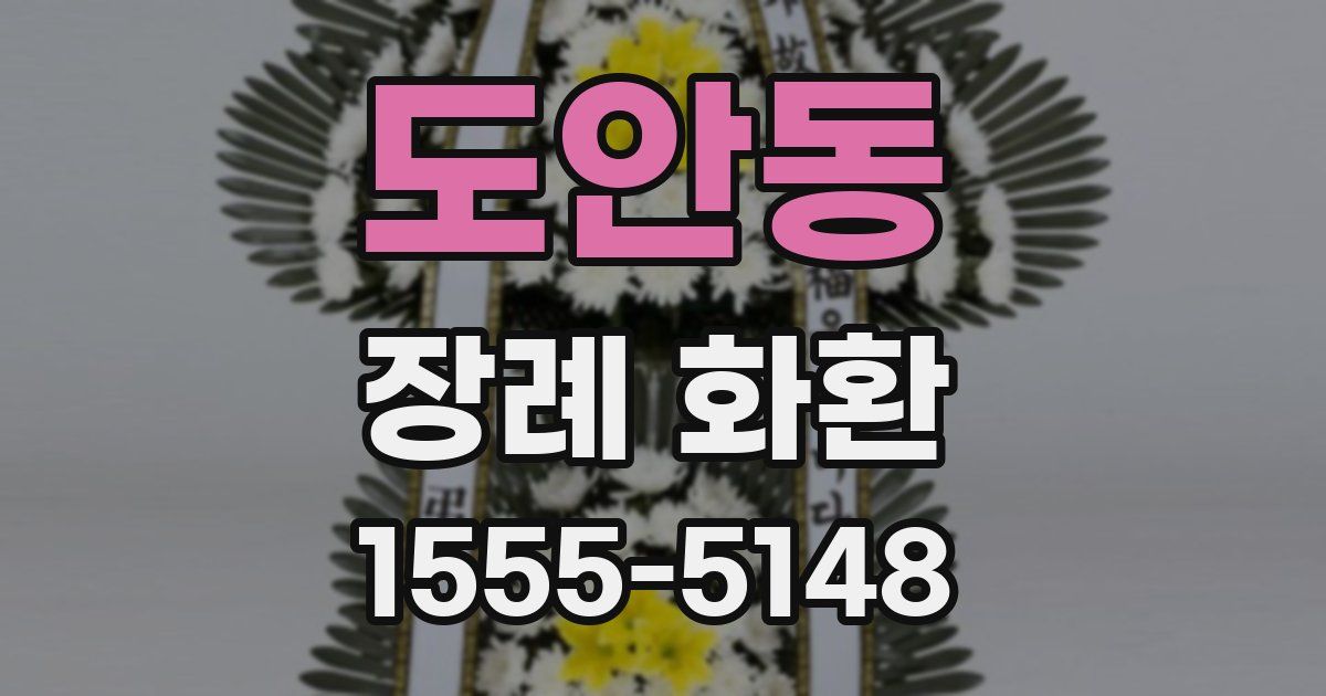 도안동 장례 화환