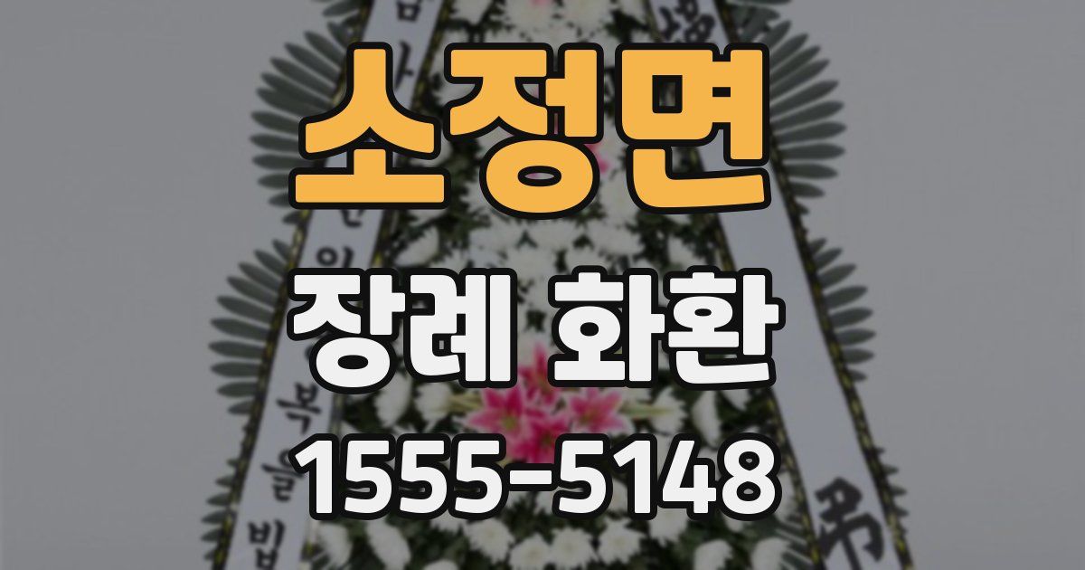 소정면 장례 화환