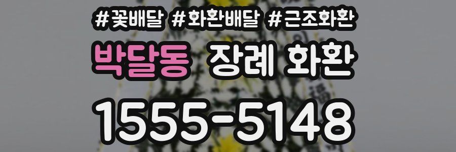 박달동 장례 화환