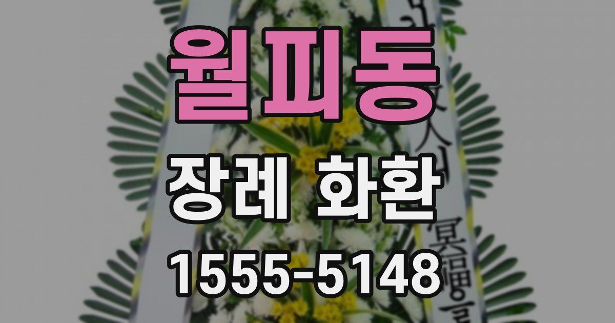 월피동 장례 화환