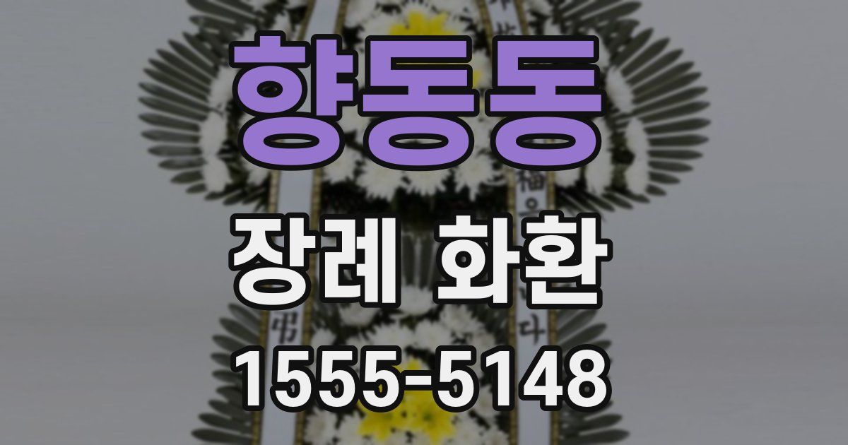 향동동 장례 화환