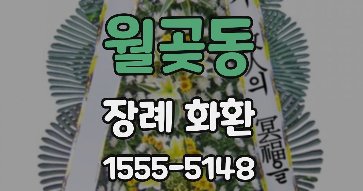 월곶동 장례 화환