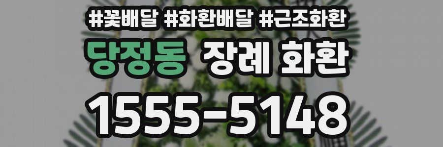 당정동 장례 화환