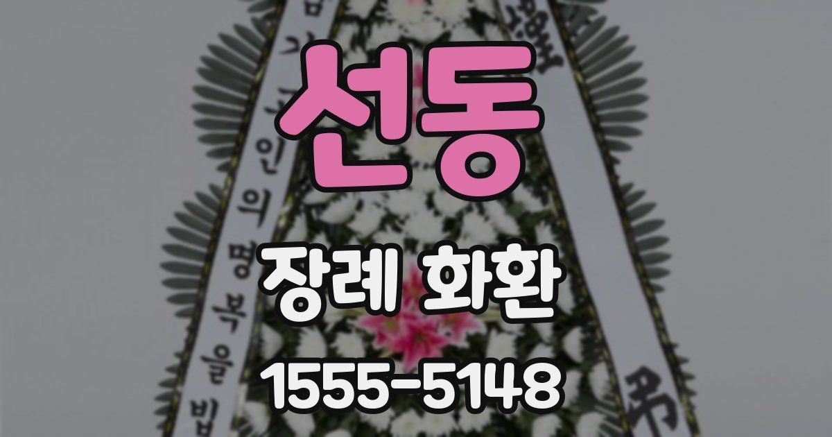 선동 장례 화환
