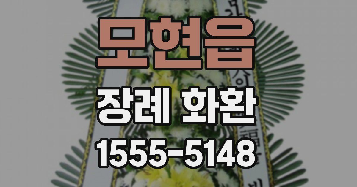 모현읍 장례 화환