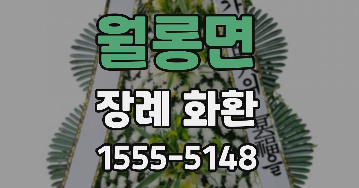 월롱면 장례 화환