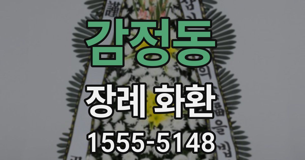 감정동 장례 화환