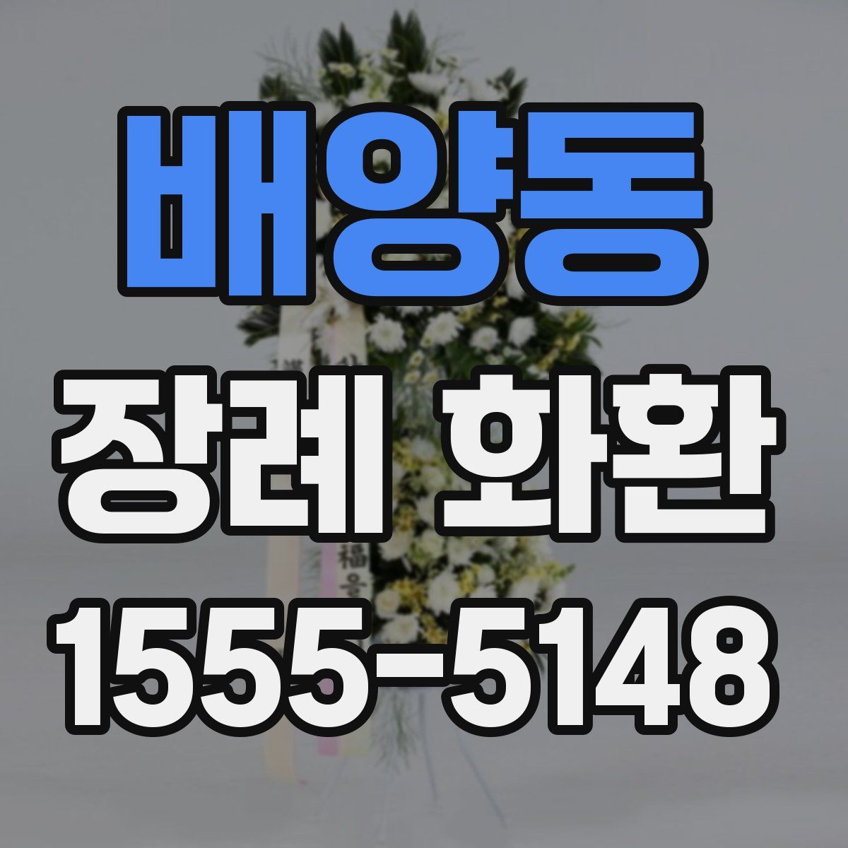 배양동 장례 화환