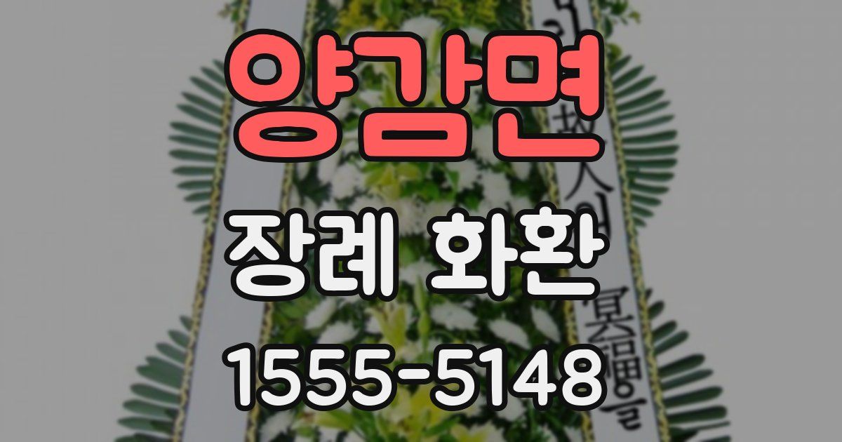 양감면 장례 화환