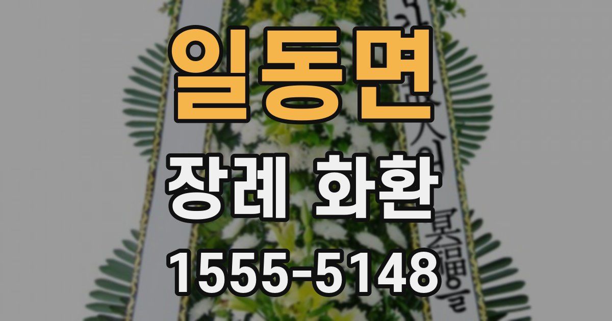 일동면 장례 화환