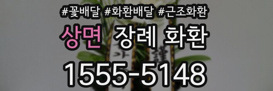 상면 장례 화환