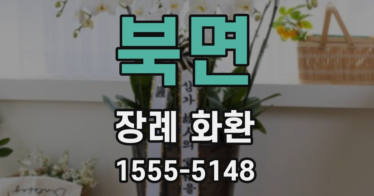 북면 장례 화환