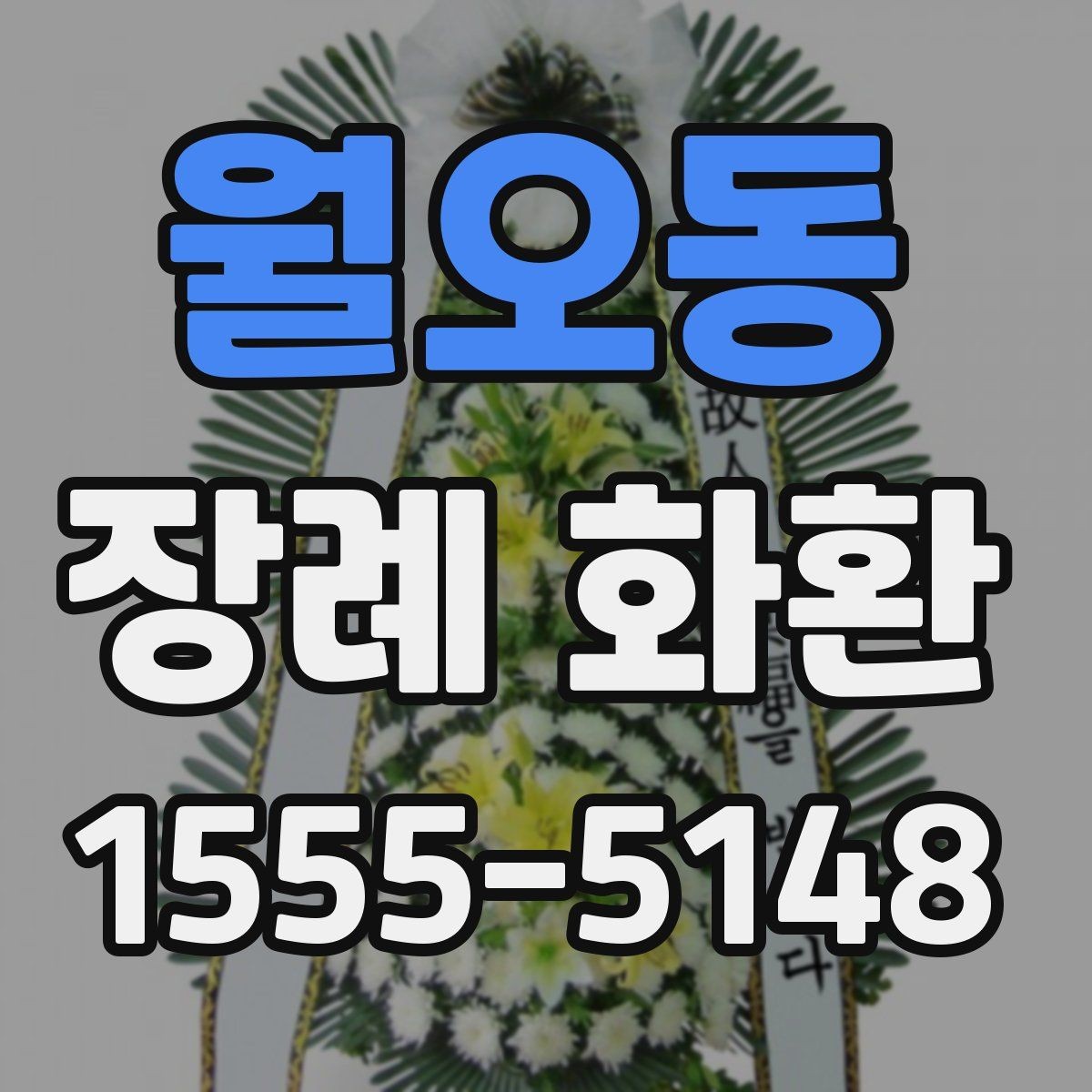 월오동 장례 화환 지역 배송 범위와 문의 포인트