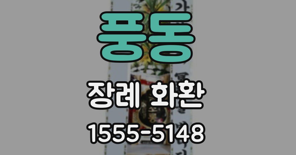 풍동 장례 화환