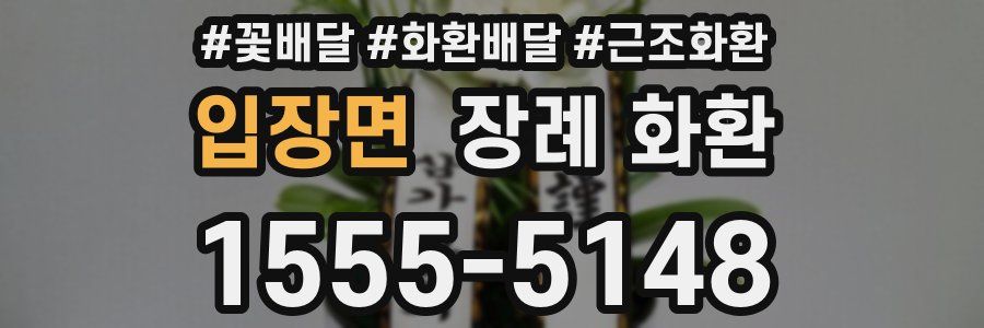 입장면 장례 화환