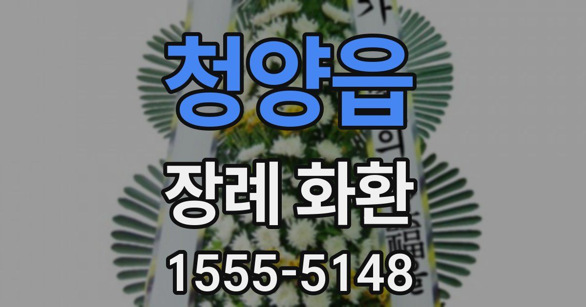 청양읍 장례 화환