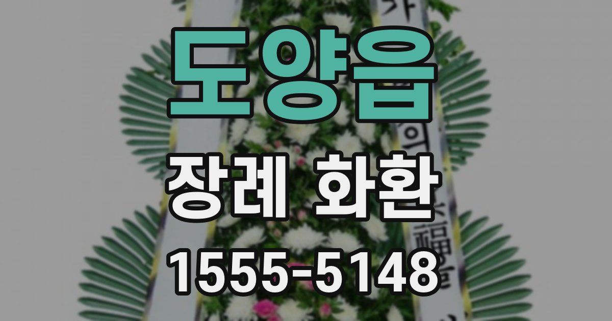 도양읍 장례 화환