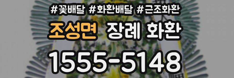 조성면 장례 화환