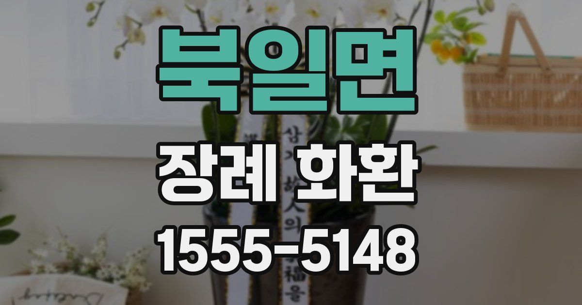 북일면 장례 화환