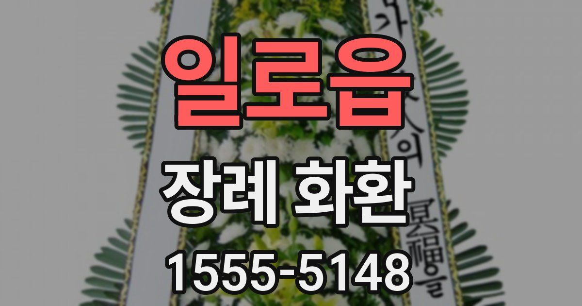 일로읍 장례 화환