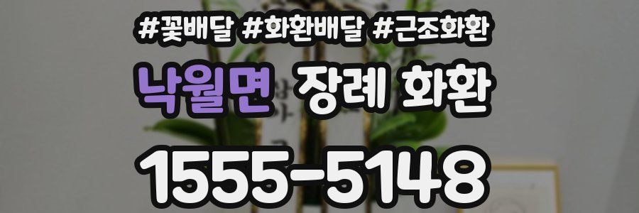 낙월면 장례 화환