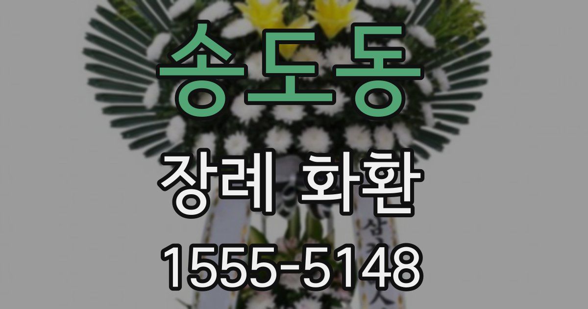 송도동 장례 화환