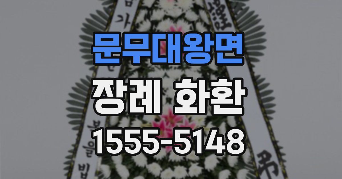 문무대왕면 장례 화환