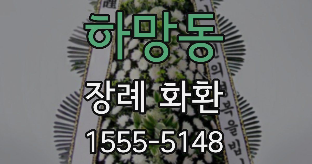 하망동 장례 화환