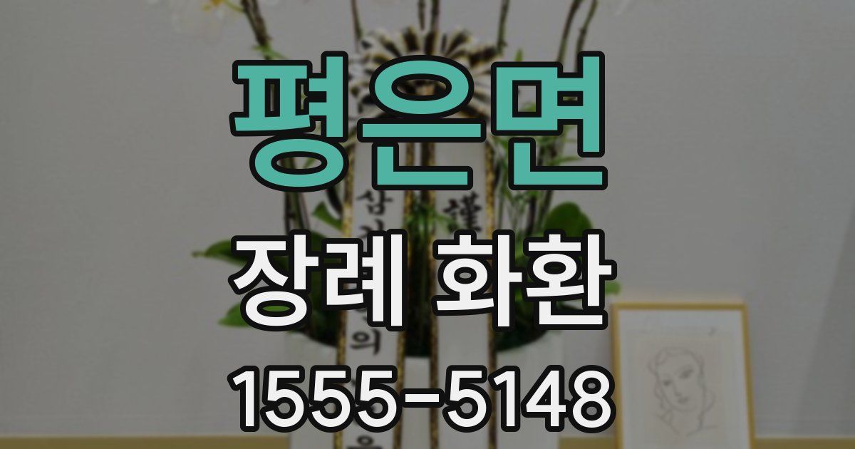 평은면 장례 화환