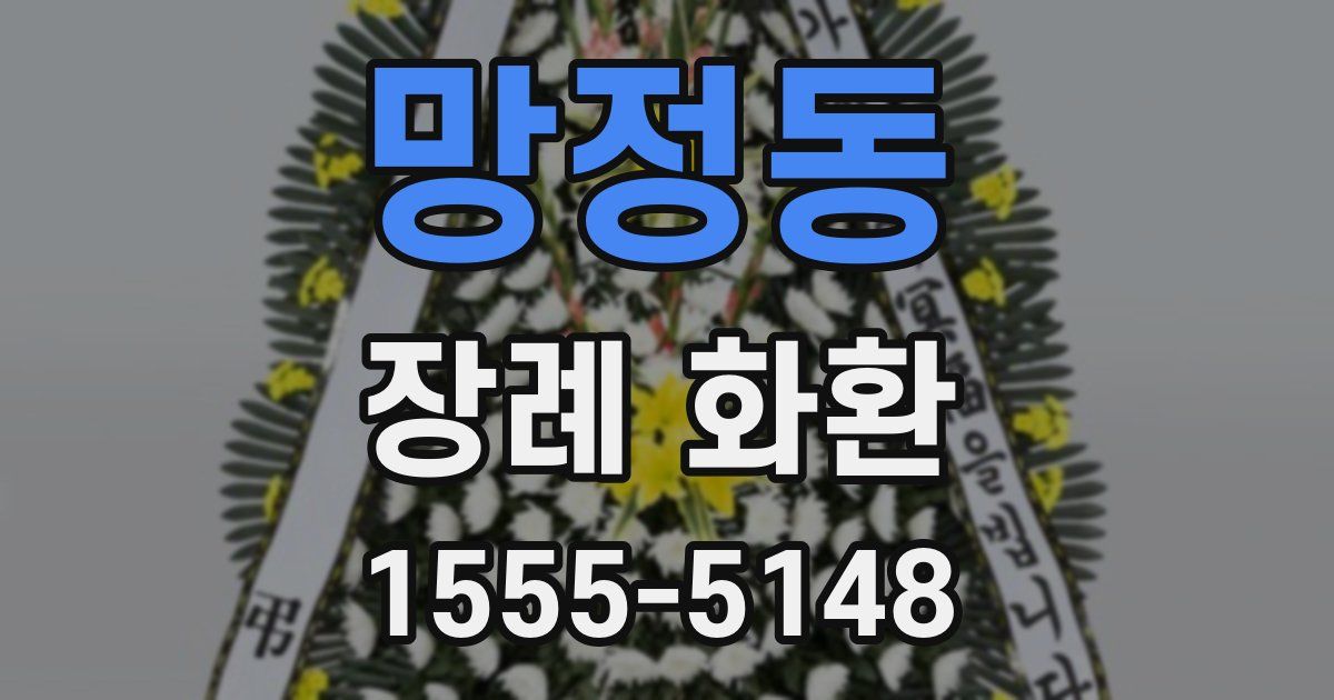 망정동 장례 화환