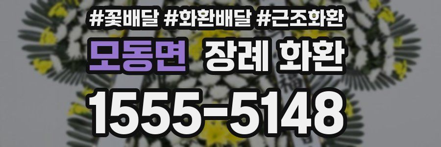 모동면 장례 화환