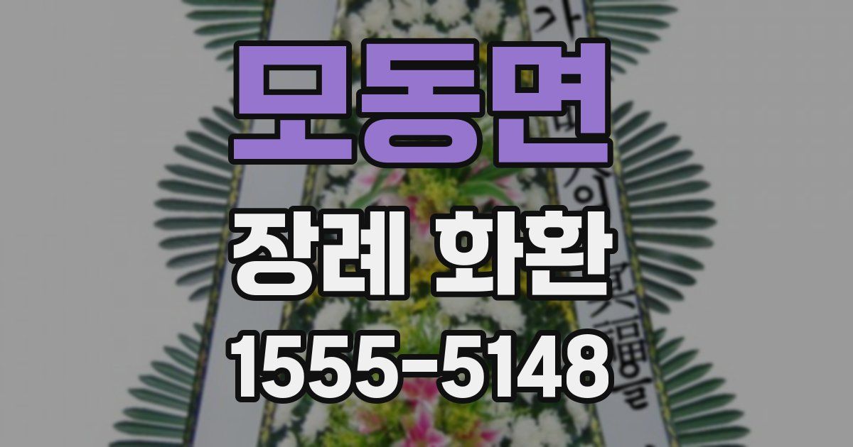 모동면 장례 화환