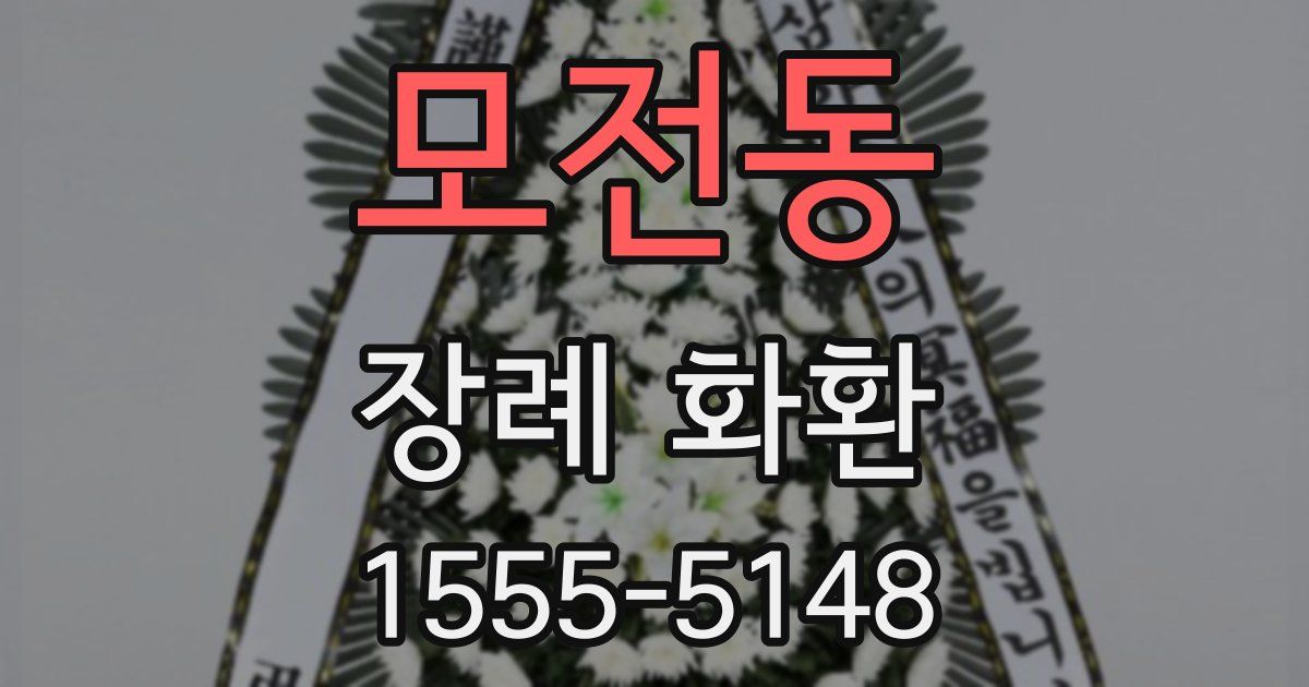 모전동 장례 화환