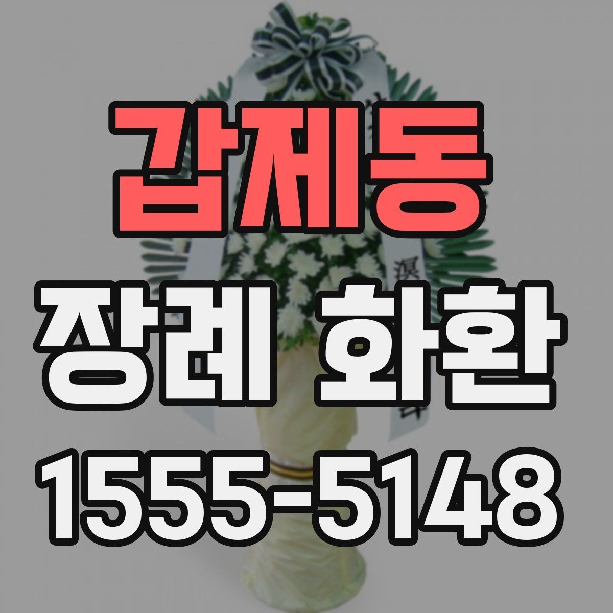 갑제동 장례 화환 가격과 서비스 범위 비교