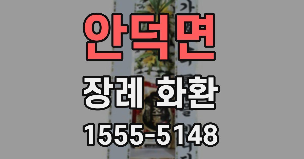 안덕면 장례 화환
