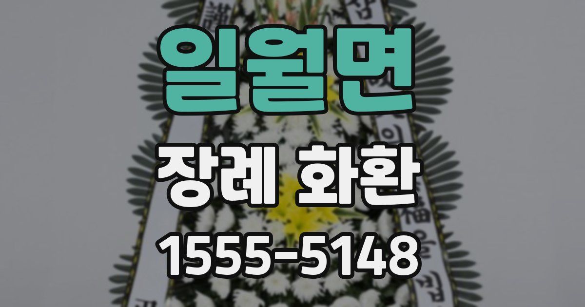 일월면 장례 화환