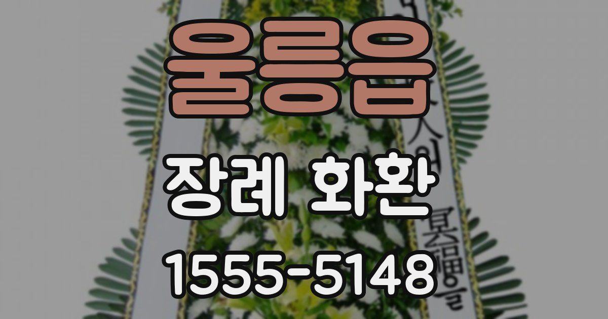 울릉읍 장례 화환